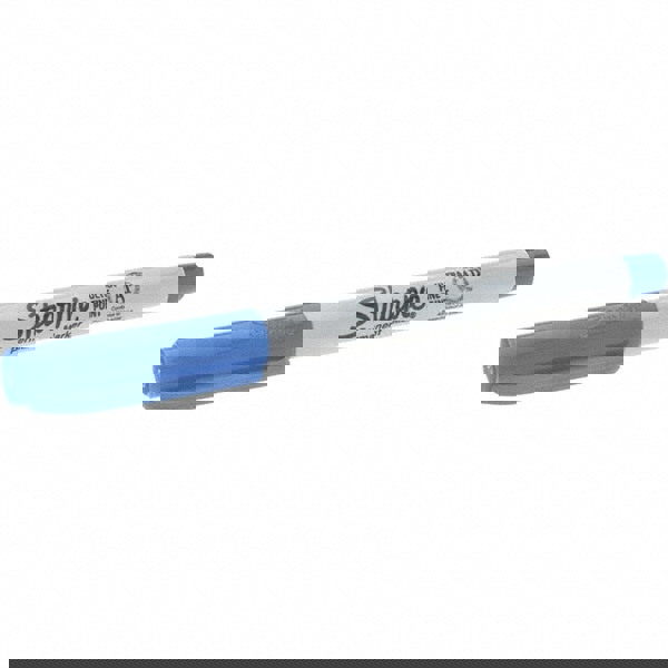 Ultra Fine Tip Permanent Marker, Ultra-Fine Needle Tip, Blue, Dozen